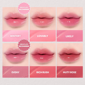 TIRTIR Waterism Tinted Lip Gloss #13 Likely with makeup setup