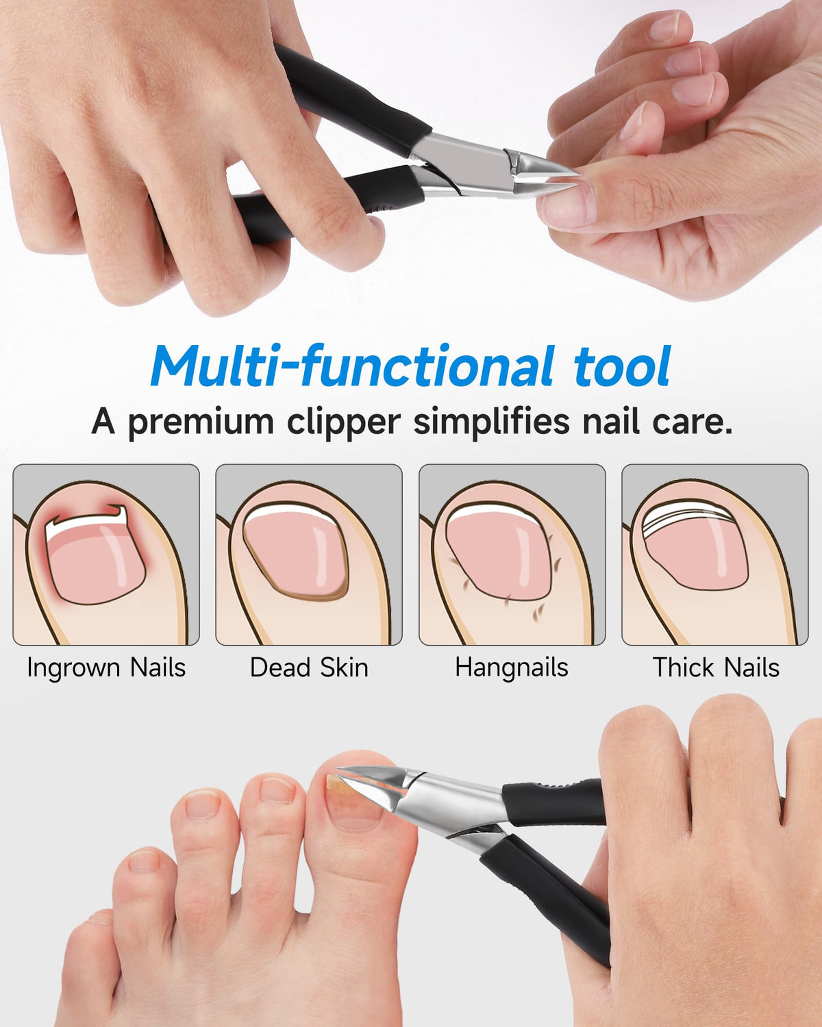 Tisojpod Nail Clippers on a wooden surface