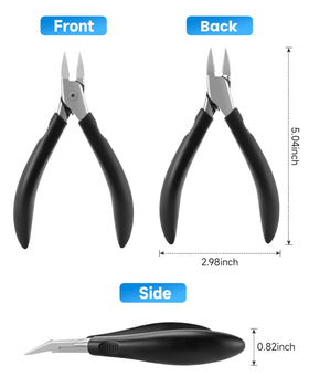Tisojpod Nail Clippers with close-up of the blade design