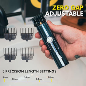 Titanium-coated T blade of The Beard Club Trimmer