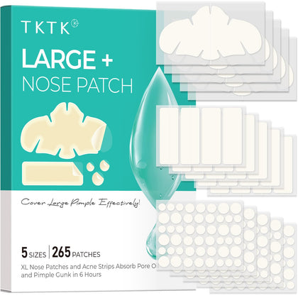 TKTK Hydrocolloid Nose Patches XL front view with packaging