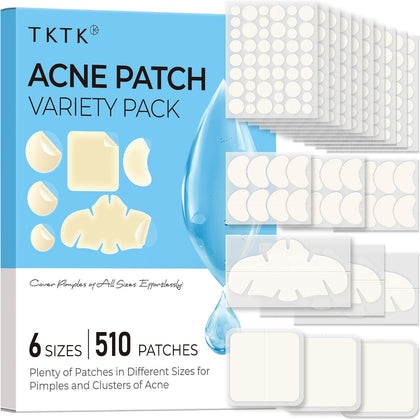 TKTK Pimple Patches 510 Count front view with packaging