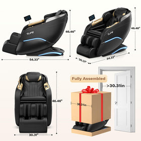 TLIFE Massage Chair side view showing SL track