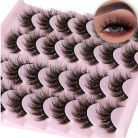 TNFVLONEINS 14 Pairs Wispy Mink Lashes front view