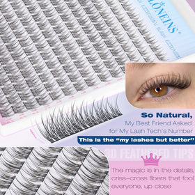 TNFVLONEINS lash clusters in various lengths