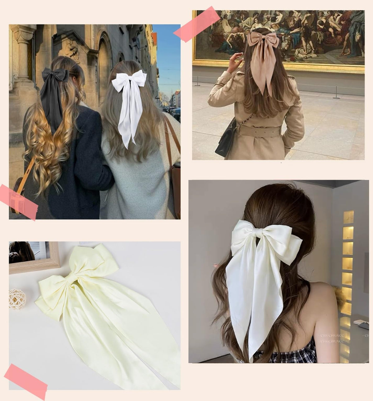 Tobeffect hair ribbon clips in a lifestyle scene outdoors