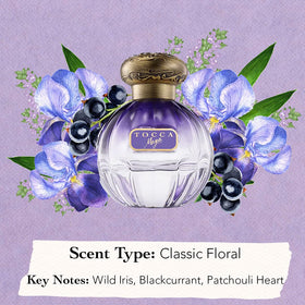 Tocca Maya Eau de Parfum 1.7oz with floral background
