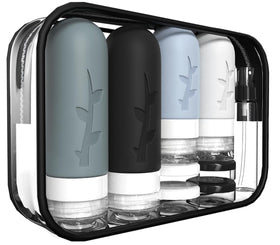 Tocelffe 18 pack travel bottles set with toiletry bag