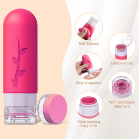 Tocelffe travel bottles with leak-proof design and flip-top lid