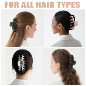 TOCESS hair claw clip in Black with a matte finish