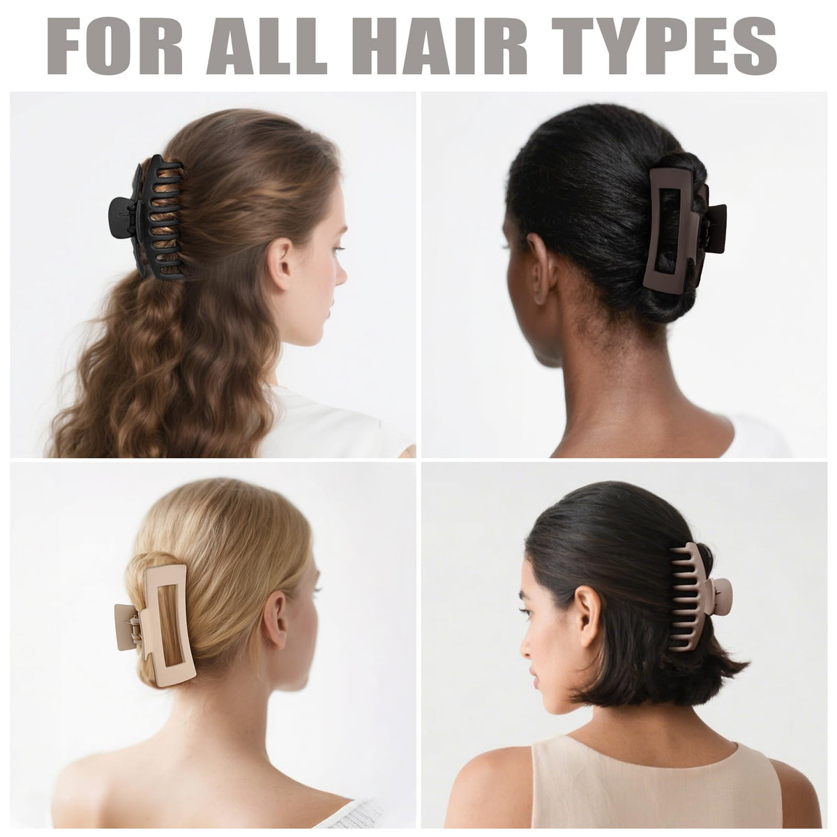 TOCESS Large Hair Claw Clip showcasing the 7-coil spring design