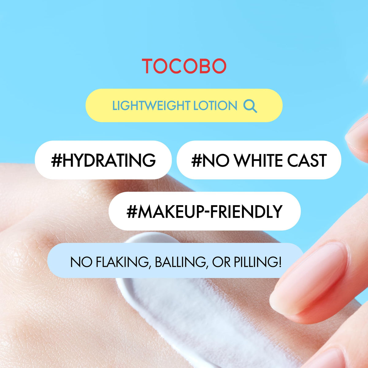 TOCOBO Bio Watery Sunscreen SPF 50 texture close-up
