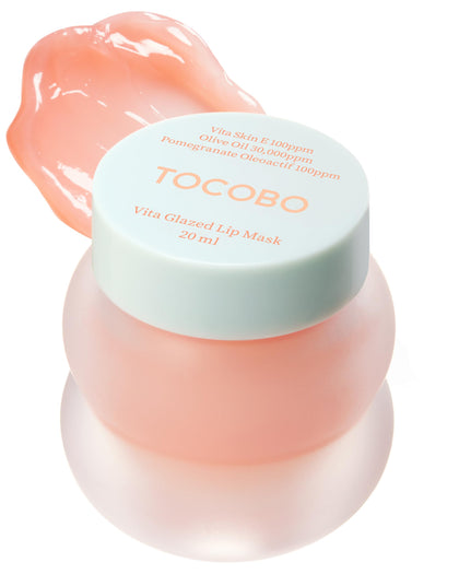 TOCOBO Vita Glazed Lip Mask front view with spatula