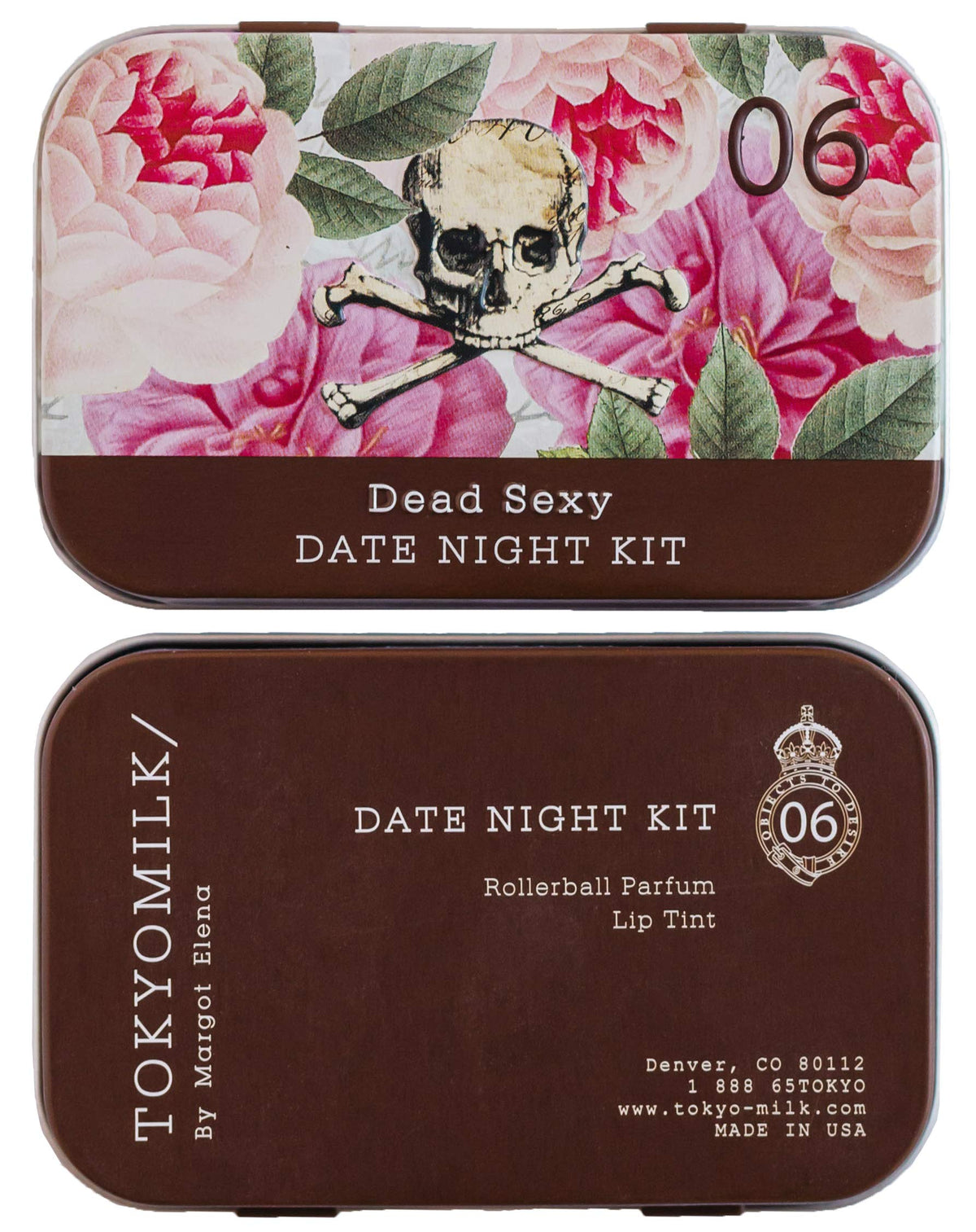 TOKYOMILK Dead Sexy Gift Set tin packaging front view