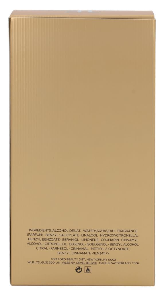 Tom Ford Black Orchid Eau De Parfum 3.4 oz back view