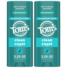 Tom's of Maine Clean Coast Natural Deodorant 2 pack front view