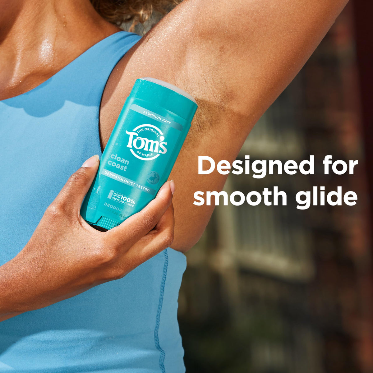 Tom's of Maine Clean Coast Natural Deodorant close-up of container