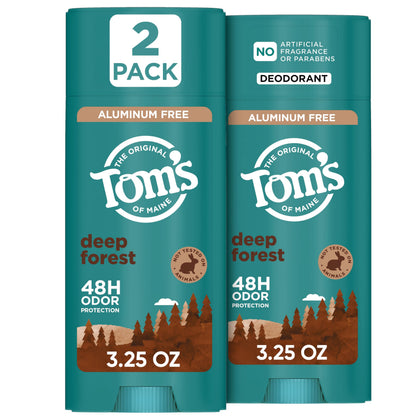 Tom's of Maine Deep Forest Natural Deodorant 2 Pack front view