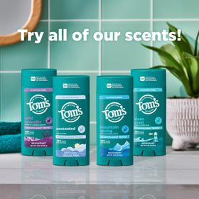 Tom's of Maine Deep Forest Natural Deodorant 2 Pack on a countertop