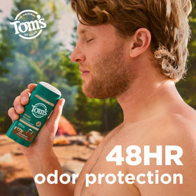 Tom's of Maine Deep Forest Natural Deodorant back view with ingredients list