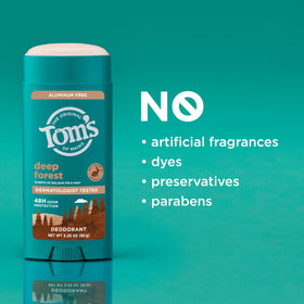 Tom's of Maine Deep Forest Natural Deodorant close-up of stick