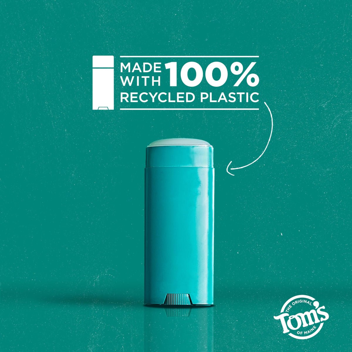 Tom's of Maine logo on Clean Coast Natural Deodorant packaging