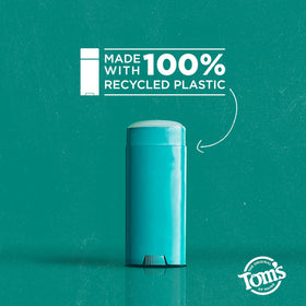 Tom's of Maine logo on Clean Coast Natural Deodorant packaging