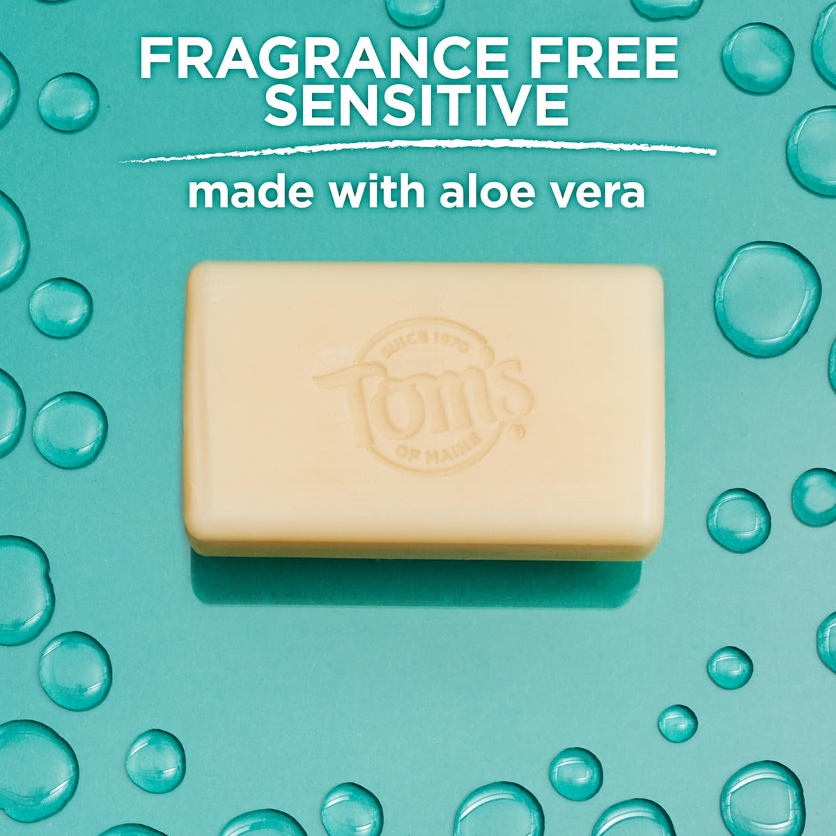 Tom's of Maine Natural Beauty Bar Soap 5 oz fragrance-free back view