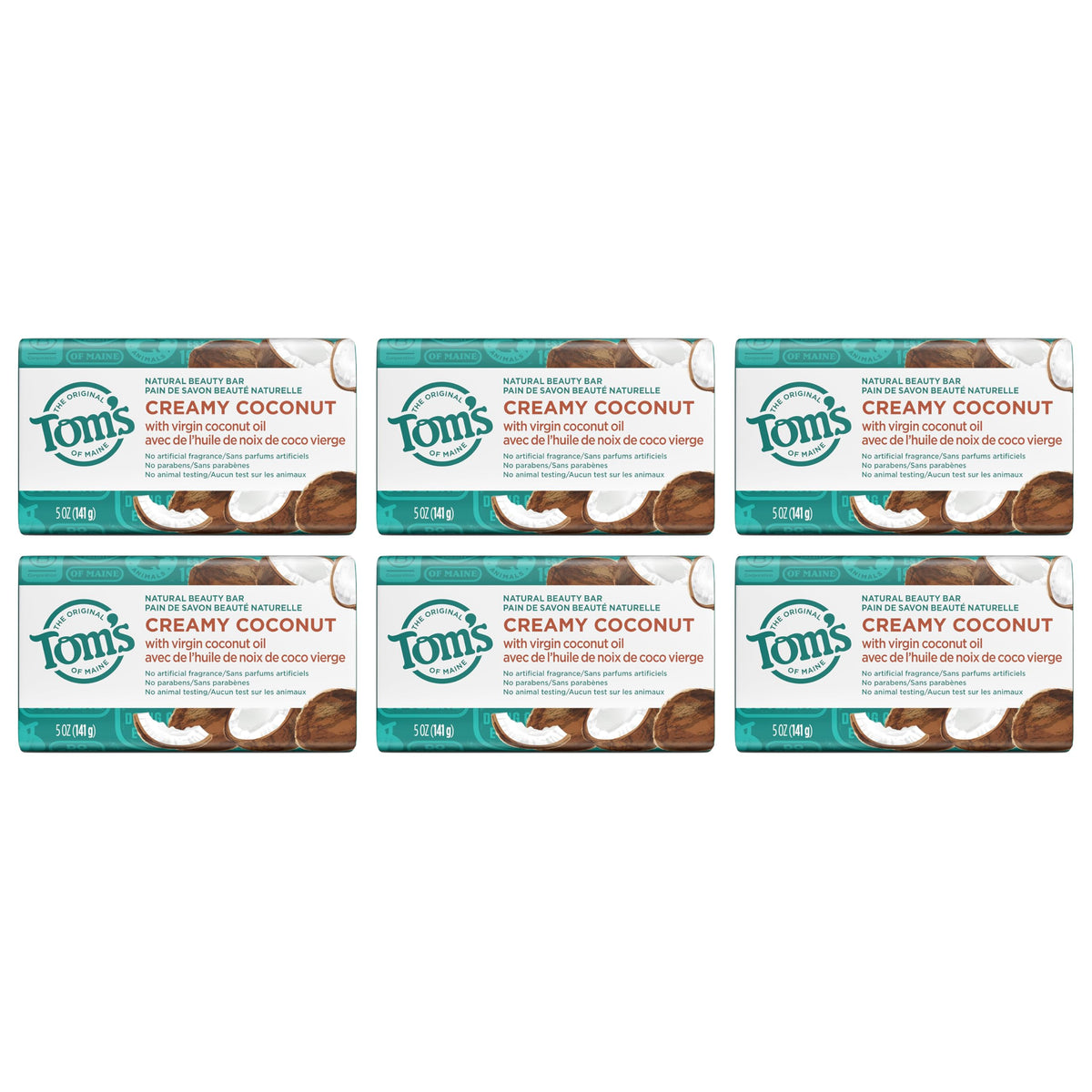 Tom's of Maine Natural Beauty Bar Soap Creamy Coconut lifestyle shot