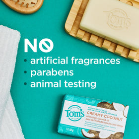 Tom's of Maine Natural Beauty Bar Soap creamy coconut texture