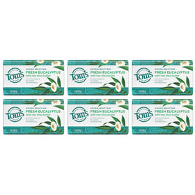 Tom's of Maine Natural Beauty Bar Soap Fresh Eucalyptus on a soap dish