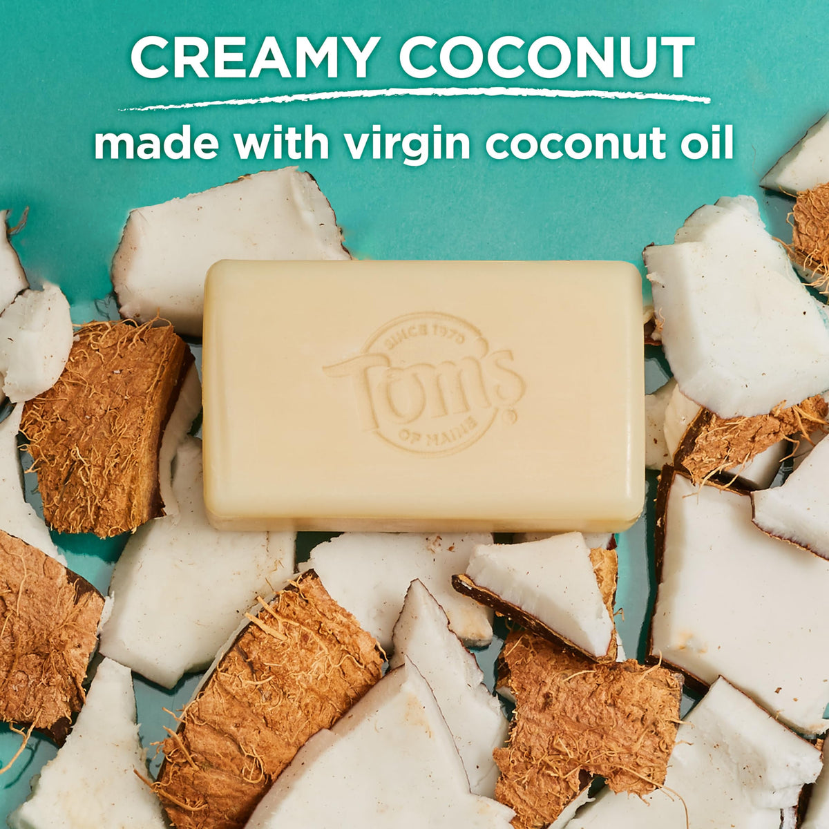 Tom's of Maine Natural Beauty Bar Soap in a bathroom setting