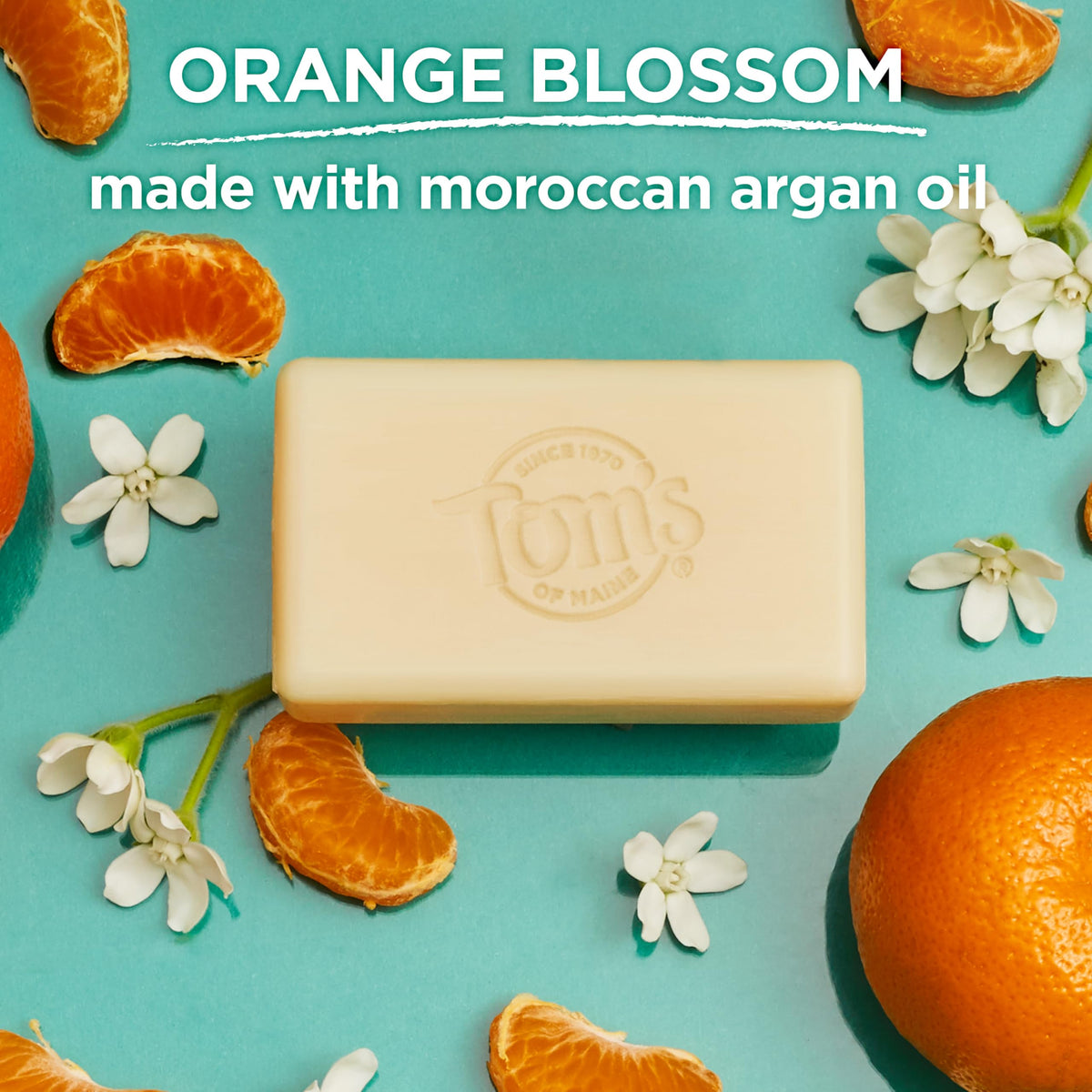 Tom's of Maine Natural Beauty Bar Soap Orange Blossom with natural ingredients