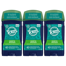 Tom's of Maine Natural Deodorant for Men 3-Pack North Woods front view