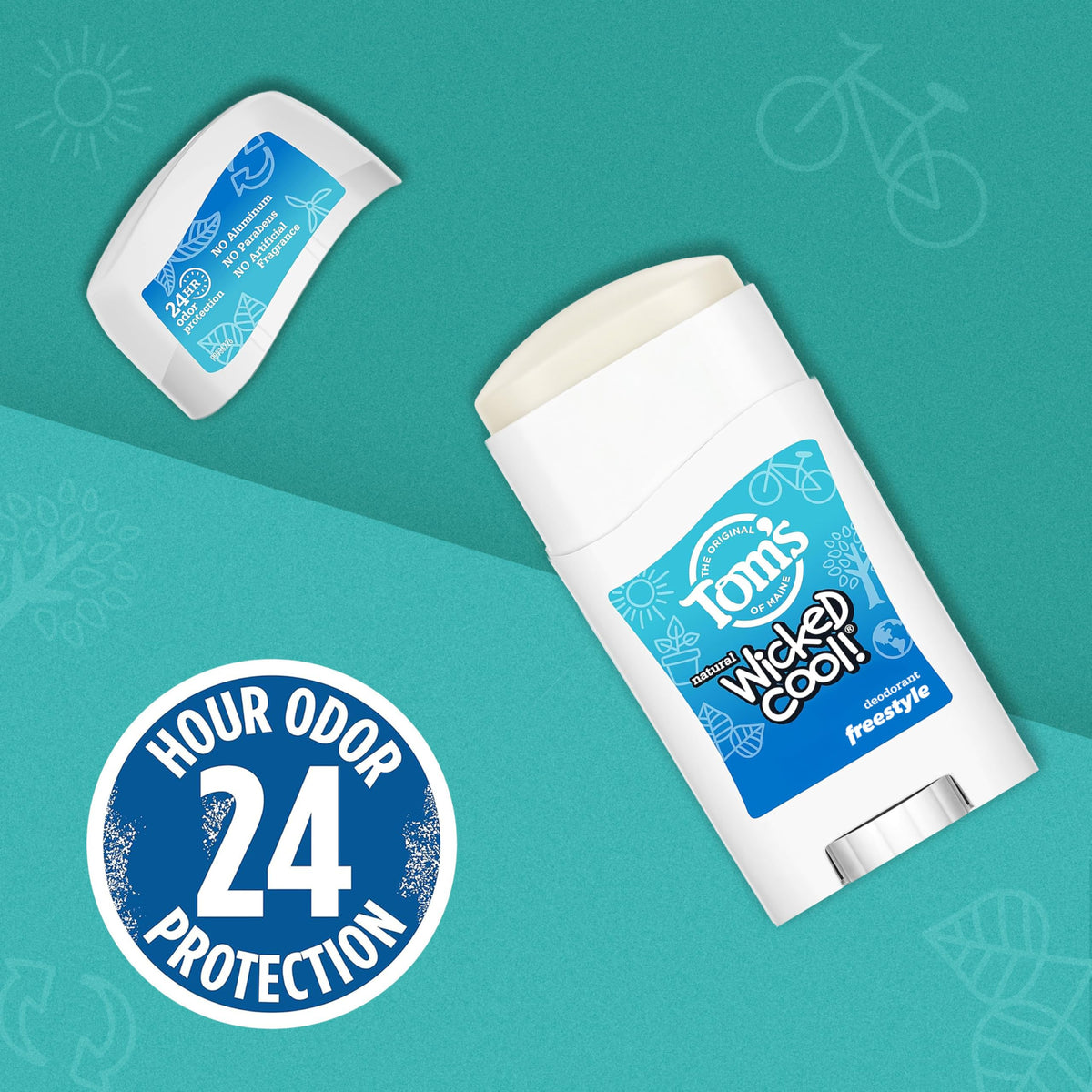 Tom's of Maine Wicked Cool! Natural Deodorant individual stick