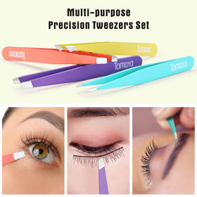 Tomata pointed tweezer with ergonomic grip