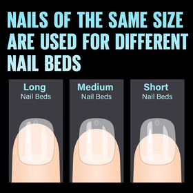 TOMICCA Extra Short Almond Nail Tips in use at a salon