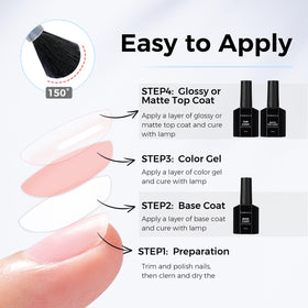 TOMICCA Gel Base Coat 15ml with LED lamp