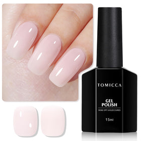 TOMICCA Jelly Milky Pink Gel Nail Polish front view