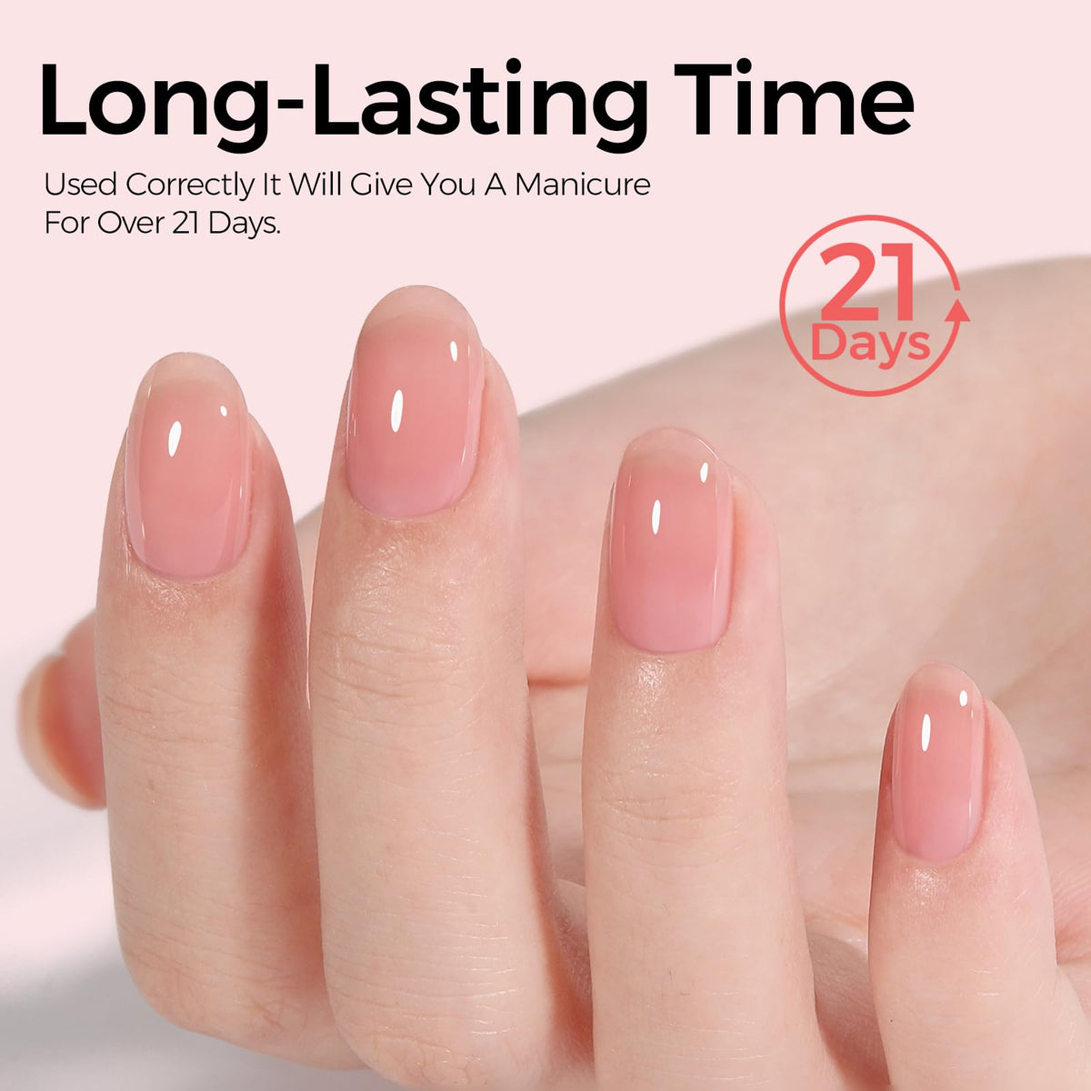 TOMICCA Jelly Pink Gel Nail Polish close-up of brush