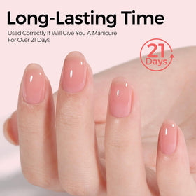 TOMICCA Jelly Pink Gel Nail Polish close-up of brush