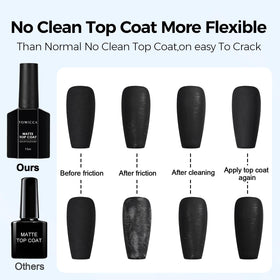 TOMICCA Matte Gel Top Coat packaging details