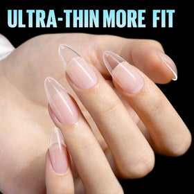 TOMICCA Medium Almond Nail Tips with nail art tools