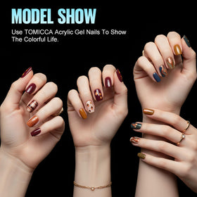 TOMICCA nail tips packaging with assorted sizes