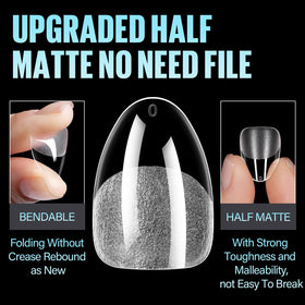 TOMICCA nail tips showing various sizes 0-14