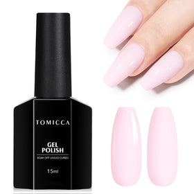 TOMICCA Pink Gel Nail Polish 15ml front view