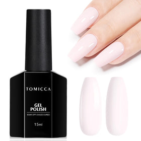 TOMICCA Pink Gel Nail Polish 15ml front view