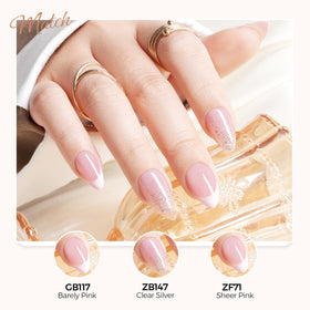 TOMICCA Pink Gel Nail Polish 15ml with nail art accessories