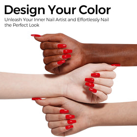 TOMICCA Ruby Red Gel Nail Polish packaging