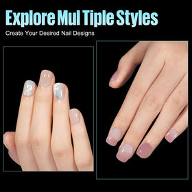 TOMICCA Short Square Nail Tips showing smooth edges